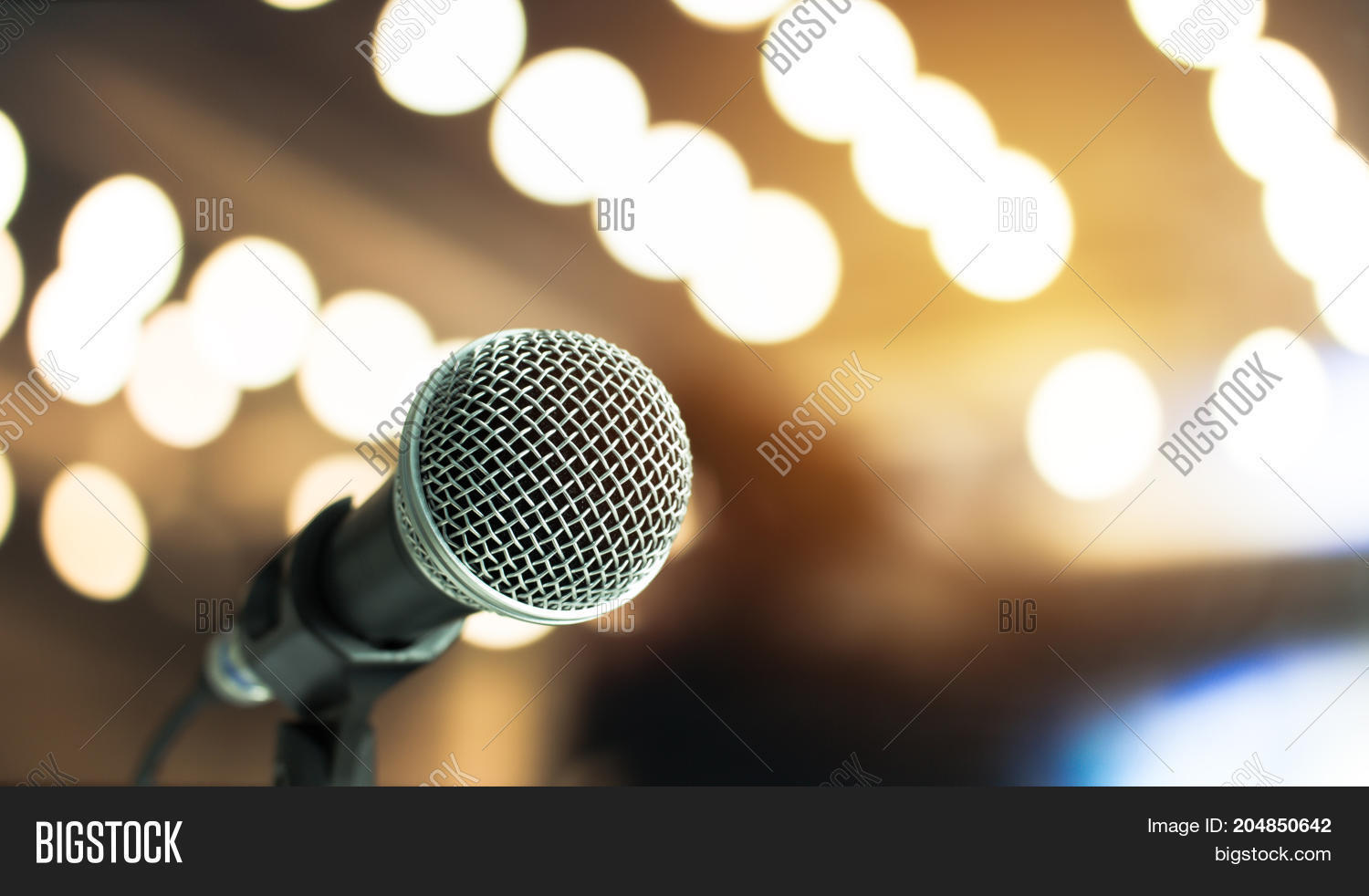 Microphone On Abstract Image & Photo (Free Trial) Bigstock