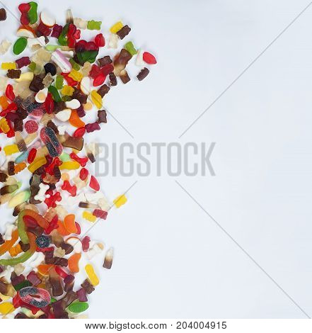 Tasty Mixed Colorful Sweets Jelly Candy