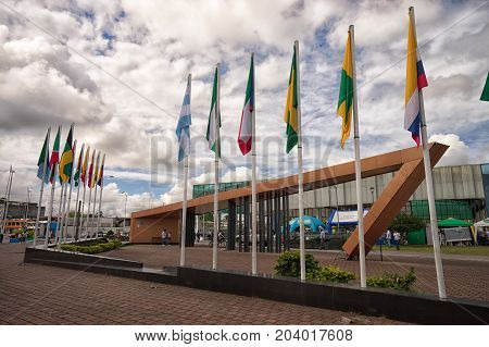 June 5 2017 Lago Agrio Ecuador: the center of the oil industry of the region with the largest ecological degradation in the country caused by oil extraction
