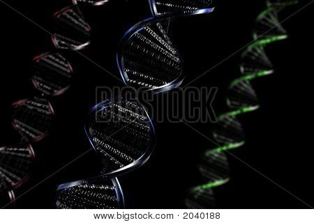 3D Helix med binær kode