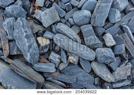 The texture of the north underwater rocks at low tide