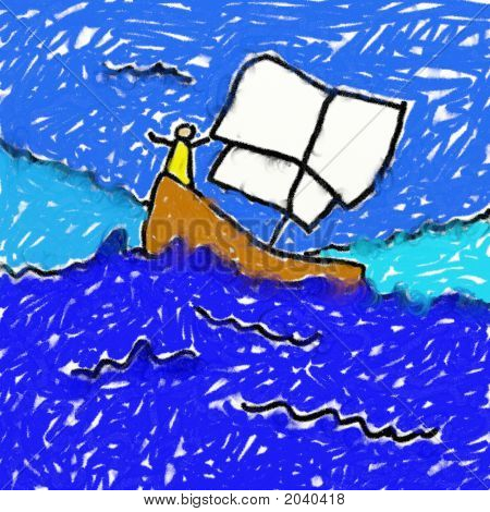 Dessin de bateau Childs