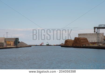 Koge Harbor In Denmark