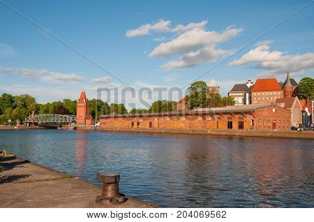 The Old Harbor In Lubeck Germany