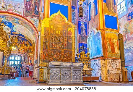 The Prayer Hall Of Suzdal Nativity Cathedral