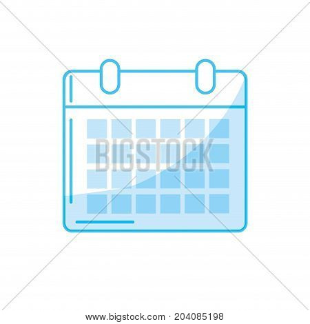 silhouette calendar to organizar important events vector illustration