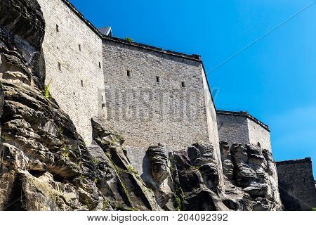 Konigstein Fortress In Germany At Summer Daytime