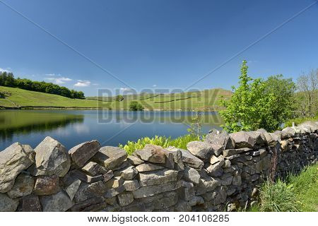 Dubbs reservoir in Troutbeck Valley, English Lake District