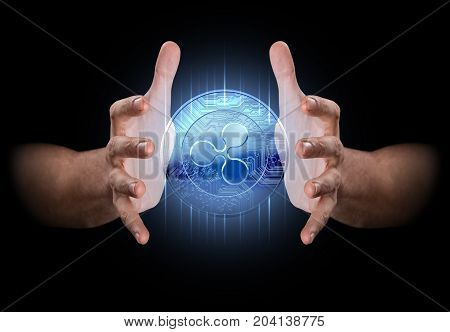 Hand Conjuring Cryptocurrency