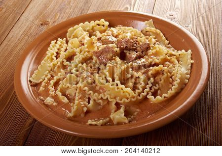 Pasta Mafalde With  Beef