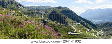 Tremola Old Road Which Leads To St. Gotthard Pass