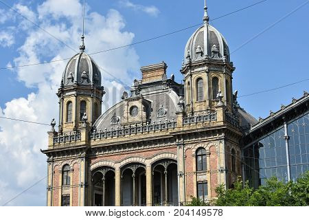 Western Railway Station Budapest city Hungary in summer