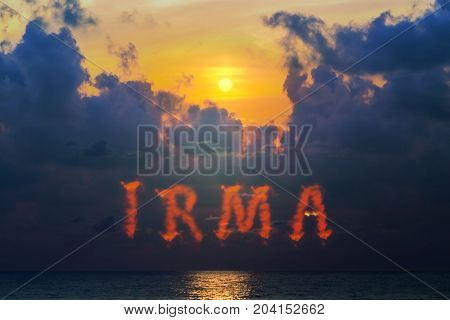 Storm Clouds Irma Florida Miami
