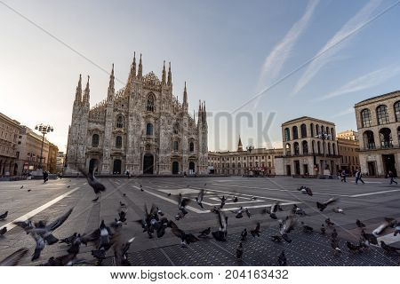 Milano City Wiews. The Cathedral