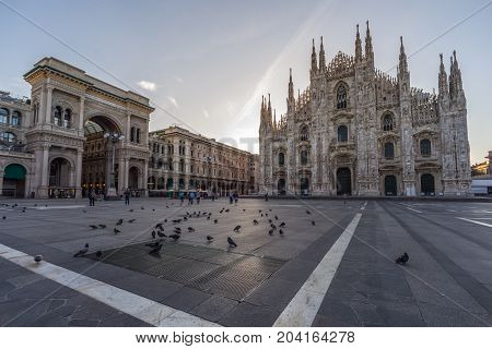 Milano City Wiews. The Cathedral