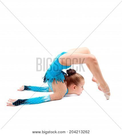 Little Girl Makes Gymnastic