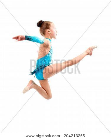 Young Girl Doing Gymnastics
