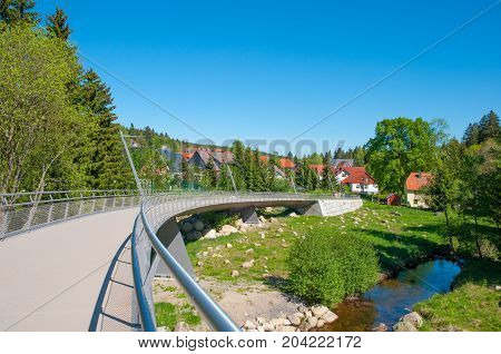 Bridge in town of schierke in Germany