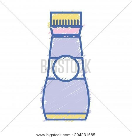 liquit detergent in bottle design to clean vector illustration