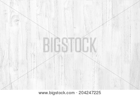 Abstract Rustic Surface White Wood Table Texture Background. Close Up Of Rustic Wall Made Of White W