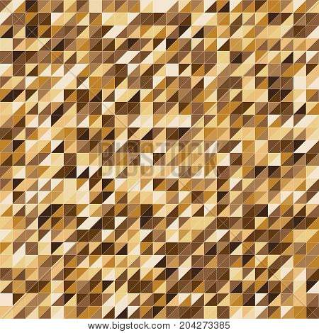 Pixelated gold color stripe pattern background stock vector