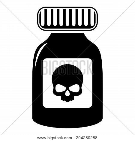 Deadly liquid icon . Simple illustration of deadly liquid vector icon for web design isolated on white background