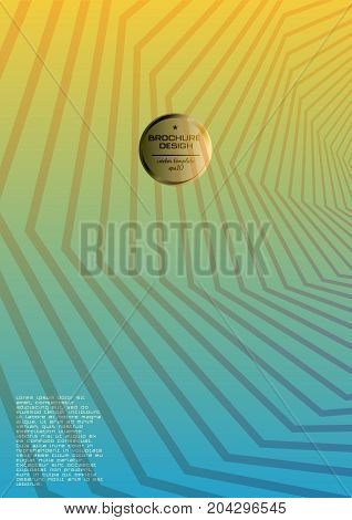 Cover Of Document. Abstract Background A4 Format. Halftone Pattern Spiral. Album, Annual Report. Tem
