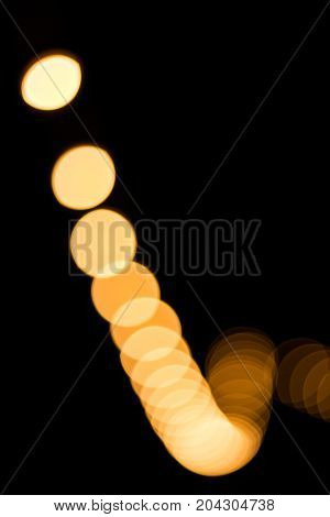 Abstract Colorful Background With Lighting Bokhe In The Dark