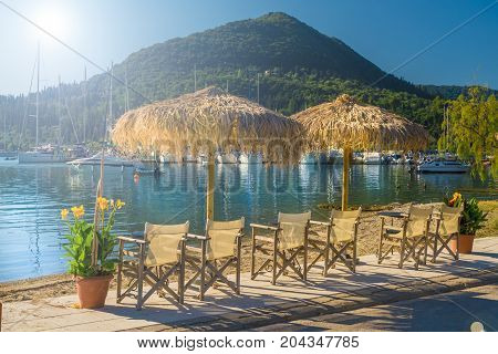 Little beach in Nidri Lefkada islands Greece