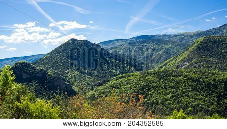 Mountains of Regional nature park of the Azure PreAlps France