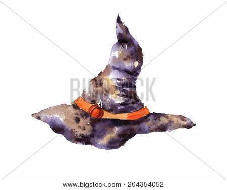 Halloween black hat cute magic october art cartoon