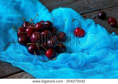Сherry. Fresh Sweet Big Cherry. Red Organic Cherry