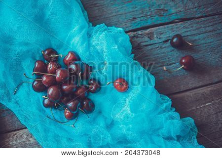 Сherry. Fresh Sweet Big Cherry. Red Organic Cherry
