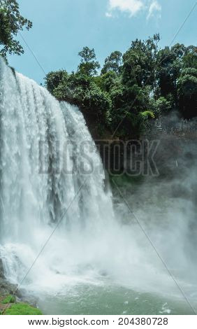 Dambri waterfall Bao Loc City Viet Nam