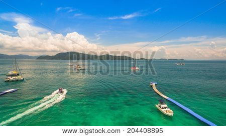 Aerial Photography At Coral Island