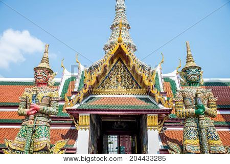 Grand Imperial Palace of Bangkok in Thailand.