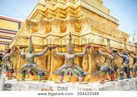 Grand Imperial Palace of Bangkok in Thailand.