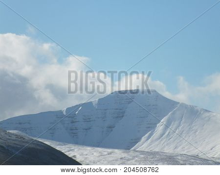 PEN-Y-FAN, CORN DU, WALES, MOUNTAIN, LANDSCAPE, BRECON BEACONS
