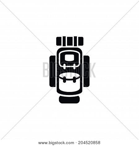 Packsack Vector Element Can Be Used For Backpack, Bag, Luggage Design Concept.  Isolated Haversack Icon.