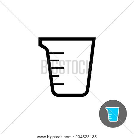 Measuring cup empty icon. Outline style symbol.
