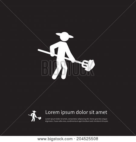 Granger Vector Element Can Be Used For Husbandman, Farmer, Rancher Design Concept.  Isolated Husbandman Icon.