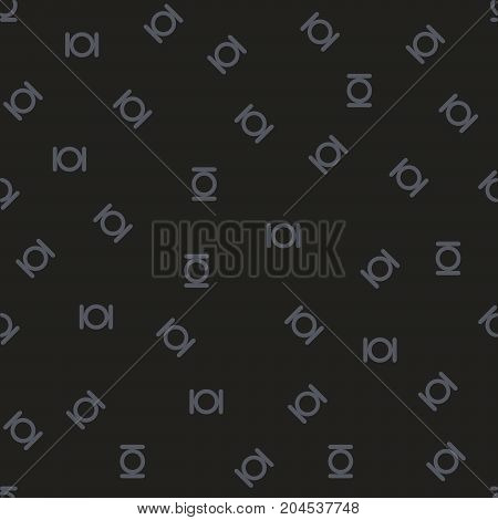 Geometric shapes, circle with rounded pipes pattern on black background