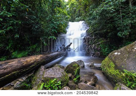 Siriphum waterfall at Doi Inthanon National Park chiangmai povince landscape Thailand