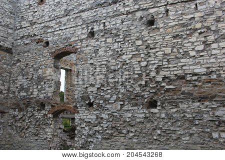A shell of an old abandoned building in Fayette Historic State Park, Upper Peninsula of Michigan