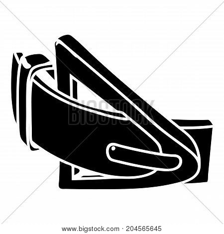Fashion belt icon. Simple illustration of fashion belt vector icon for web design isolated on white background