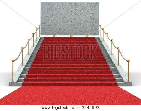 Escadas e Bigboard. 3D