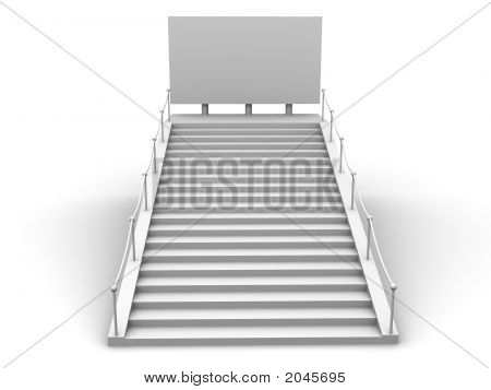 Escadas e Bigboard. 3D