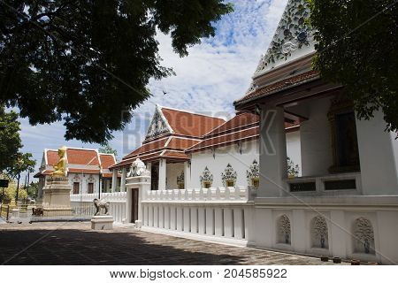 Wat Phaichayon Phon Sep Ratchaworawihan Temple In Samut Prakan, Thailand