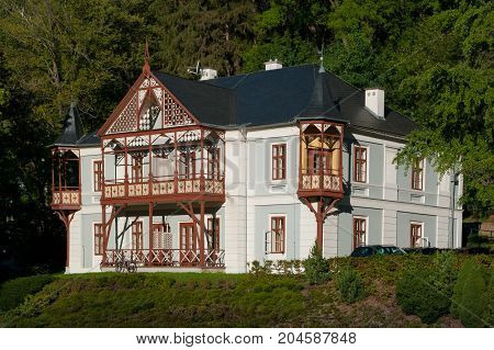 Spa town of Luhacovice. South Moravia, Czech Republic.