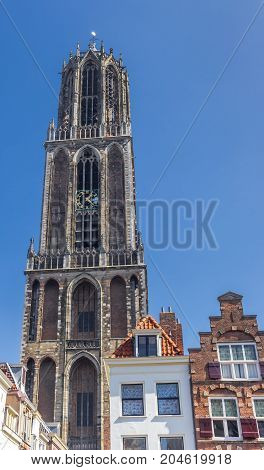 Church Tower Domtoren In The Historic Center Of Utrecht